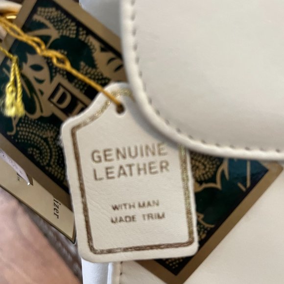 Diamicci Leather Crossbody Bag Organizer NWT - Picture 6 of 10